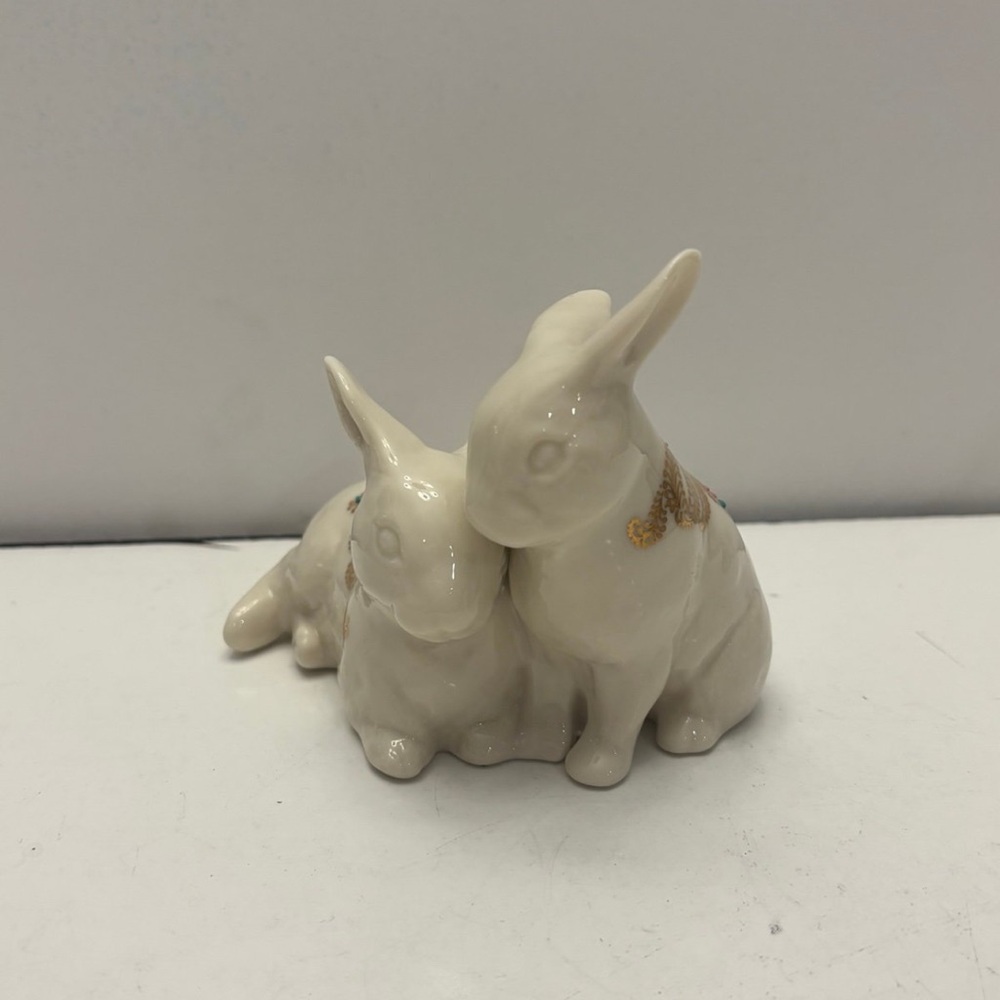 Lenox China Jewels Bunnies Figure
